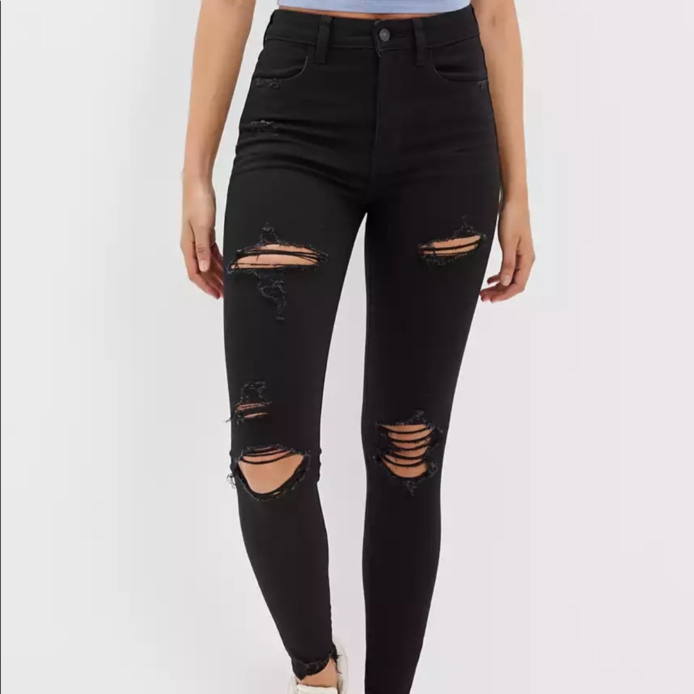 American Eagle Ne(x)t Level Ripped Super High-Waisted Jegging